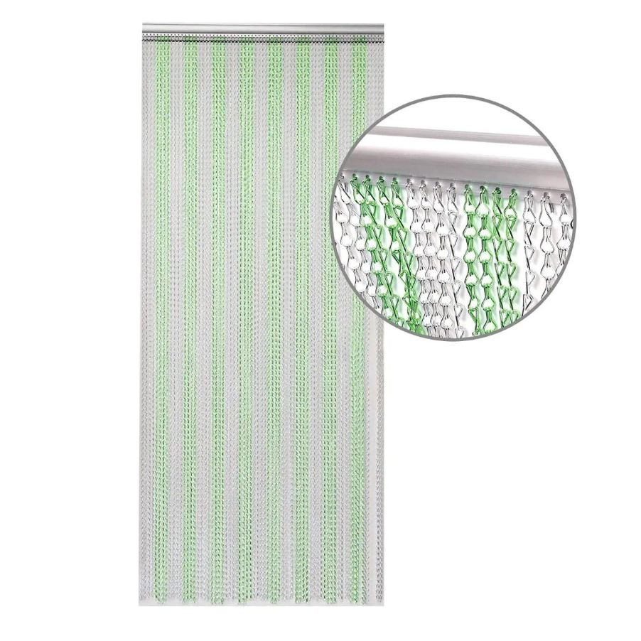 Aluminum Chain Fly Screen Curtain 90x214.5cm – Durable, Lightweight & Easy to Install