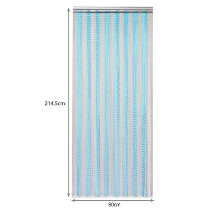 Aluminum Chain Fly Screen Curtain 90x214.5cm – Durable, Lightweight & Easy to Install