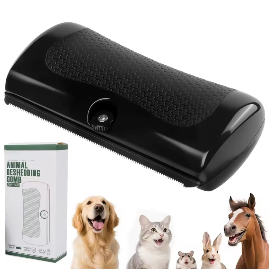 Ultimate Multi-Pet Deshedding & Grooming Tool – Professional Undercoat Brush for Dogs, Cats, & Small Animals
