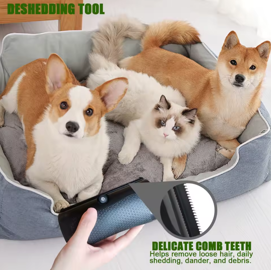 Ultimate Multi-Pet Deshedding & Grooming Tool – Professional Undercoat Brush for Dogs, Cats, & Small Animals