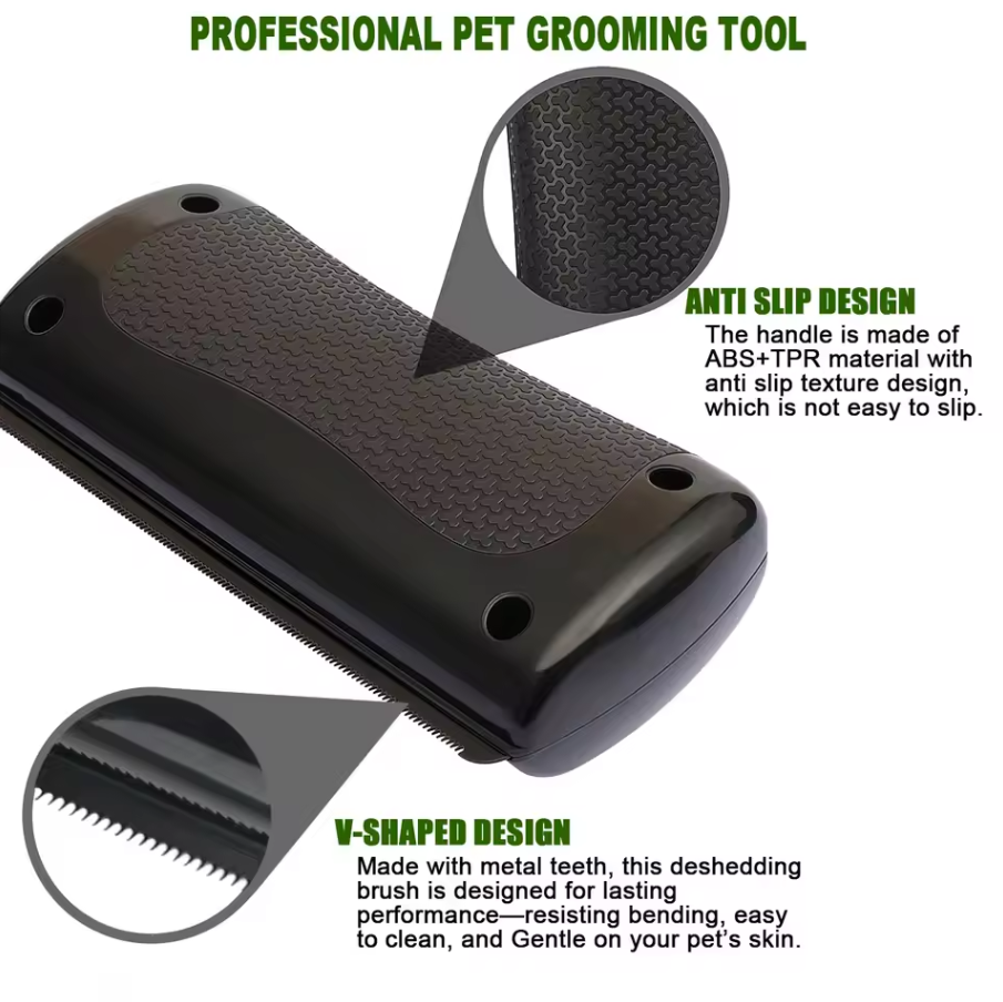 Ultimate Multi-Pet Deshedding & Grooming Tool – Professional Undercoat Brush for Dogs, Cats, & Small Animals