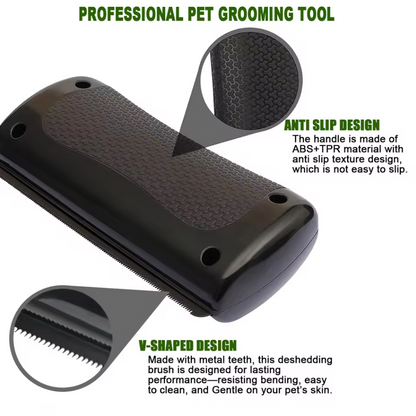 Ultimate Multi-Pet Deshedding & Grooming Tool – Professional Undercoat Brush for Dogs, Cats, & Small Animals